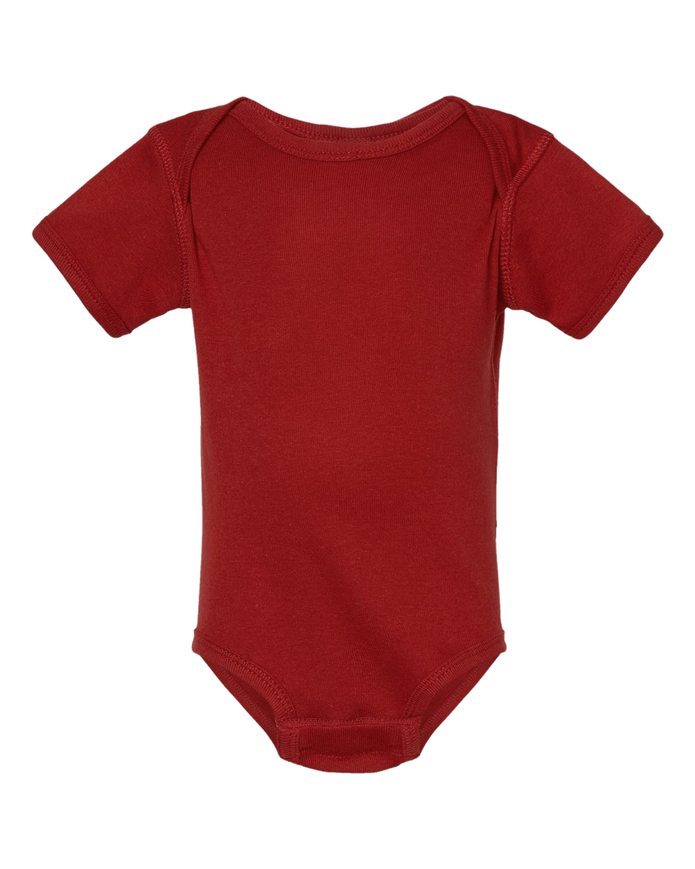Bee Free Onesie in garnet, front view.