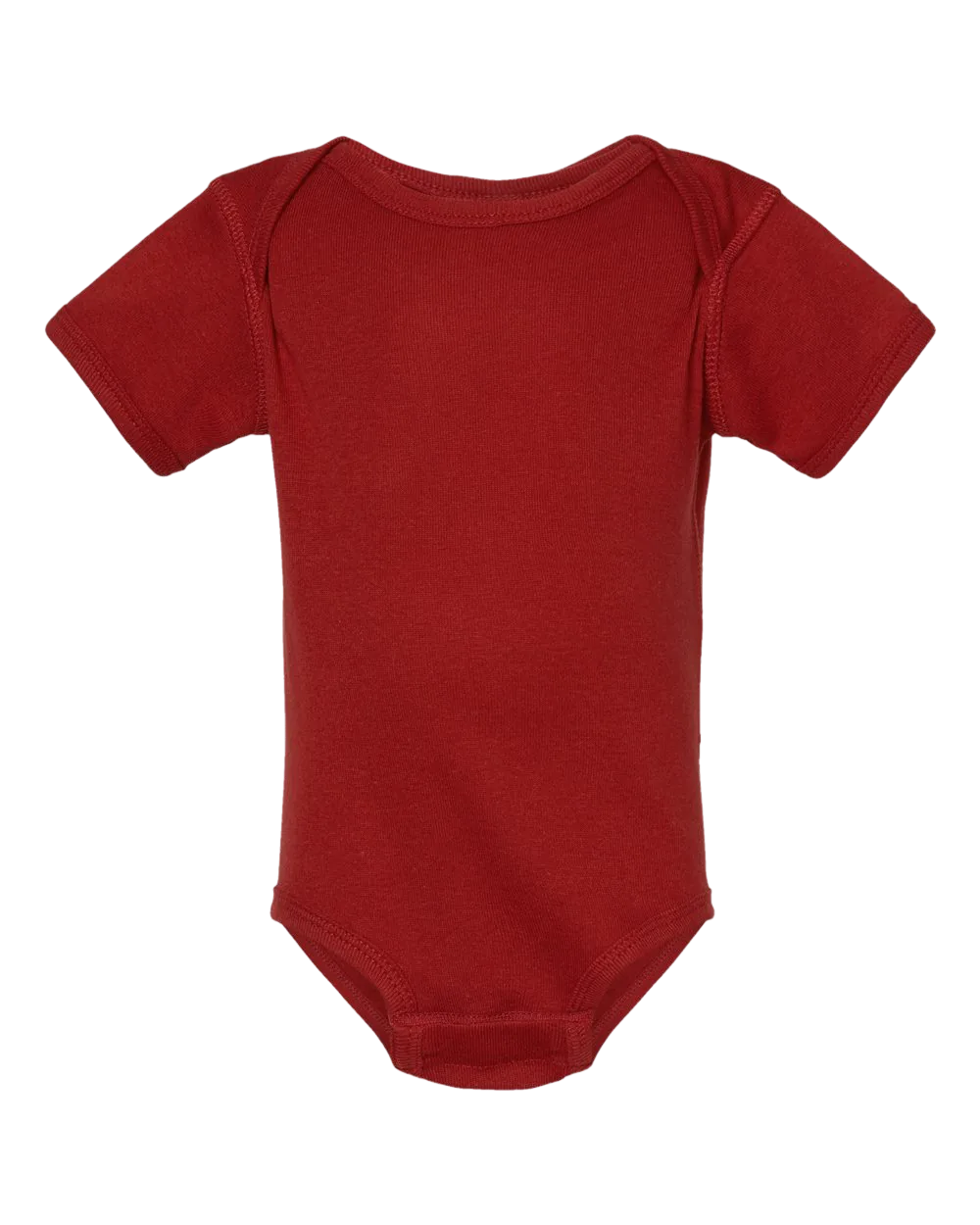 Bee Free Onesie in garnet, front view.