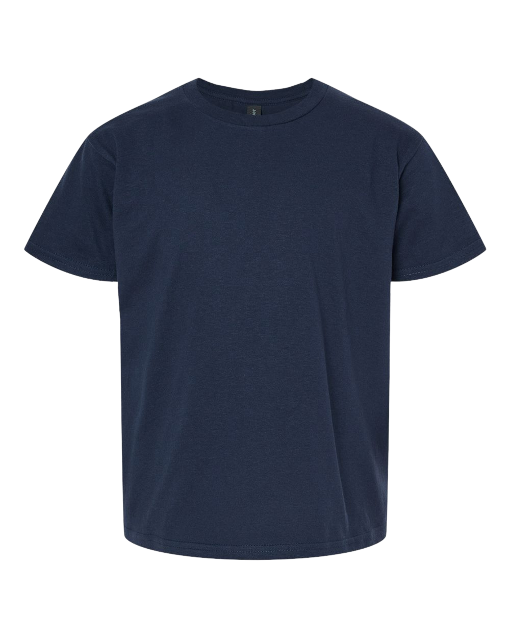 Bee Free Youth T-Shirt in navy, front view.