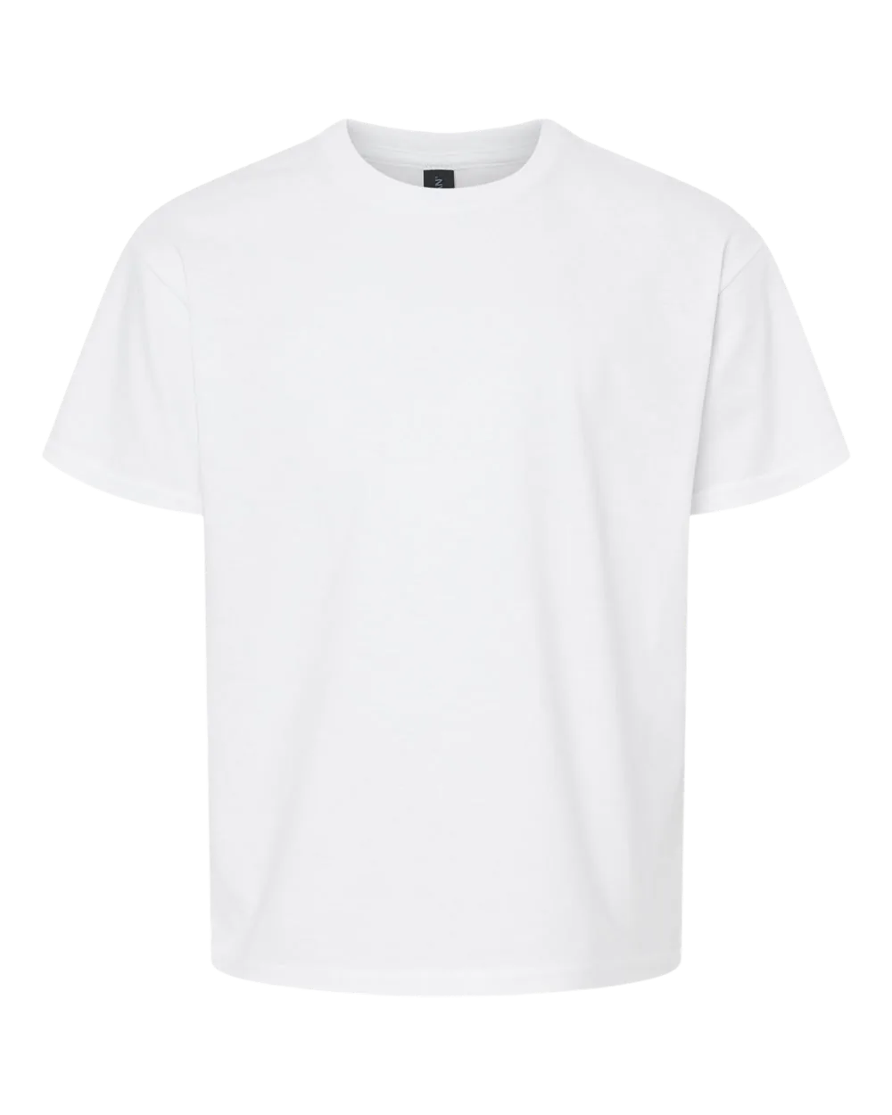 Bee Free Youth T-Shirt in white, front view.