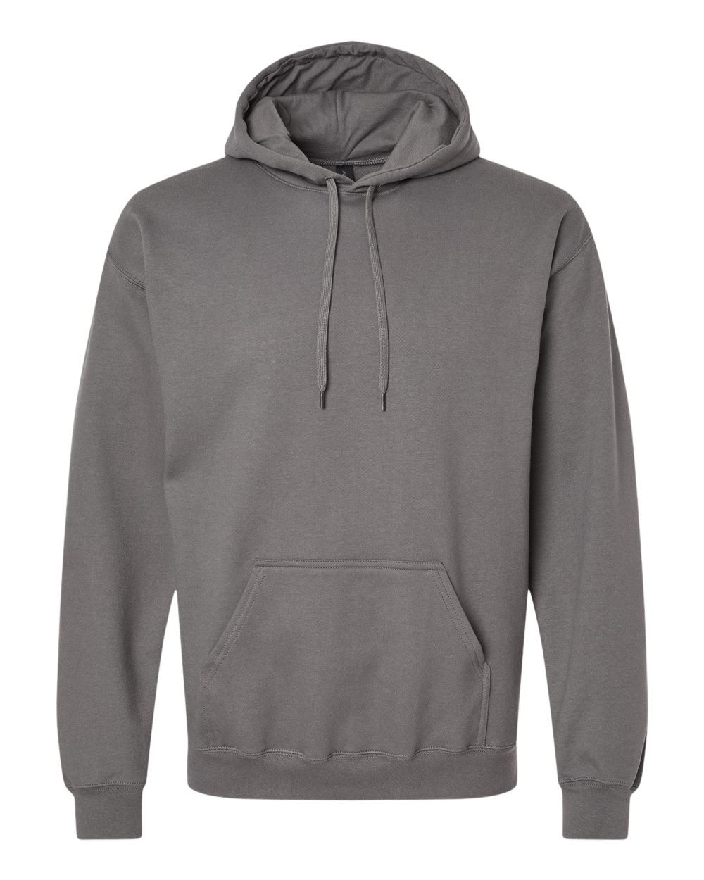 Adult Hoodie in charcoal, front view.