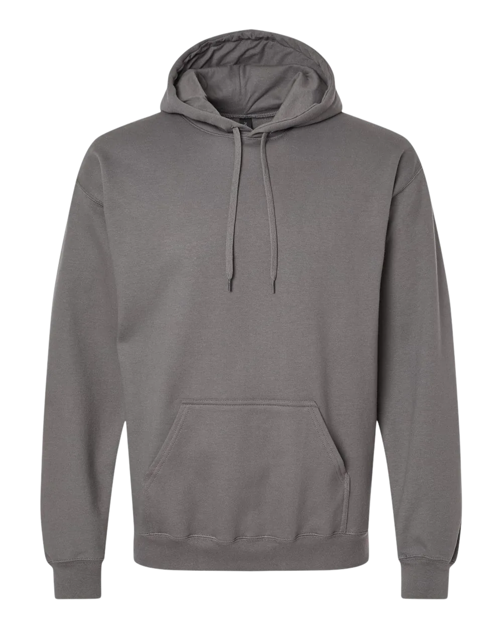 Adult Hoodie in charcoal, front view.