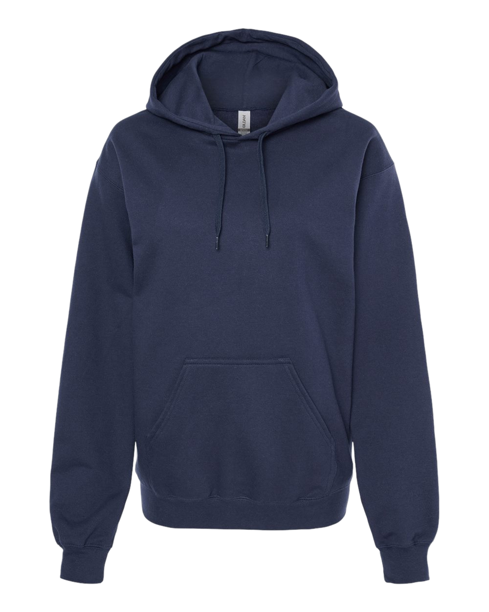 Adult Hoodie in navy, front view.